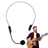 Hmxpls Fake Costume Microphone Headset, Rockstar Costume Accessories, Rock Star Singer Costume Headset Prop Mic Headphones for Halloween Cosplay Music Party