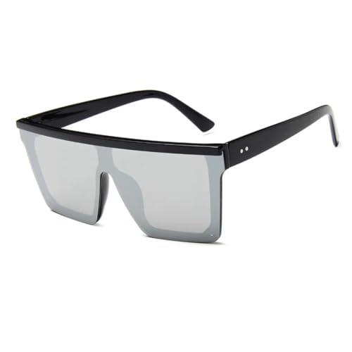Lunettes de soleil anti UV400 verres violets miroir dessus plat
