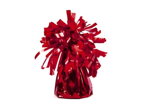 Paquete de 4 pesos para globos de helio, color rojo, 130 g