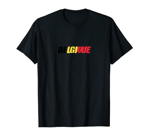 Flag Belgium T-Shirt, Black
