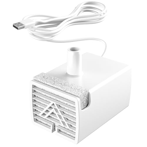 UPAWPIA Cat Water Fountain Pump for UPAWPIA 3.2L & 4L Pet Water Fountain Ultra Quiet Replacement Pump with LED Light for Cat Water Fountain motor Replacement Parts