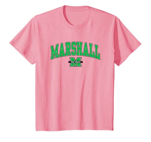Kids Marshall Thundering Herd Kids Arch Over Pink T-Shirt
