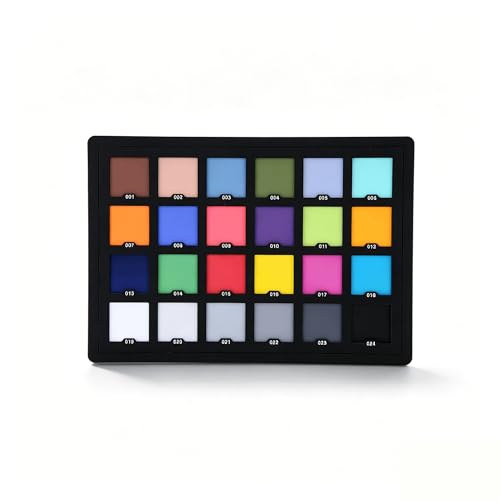 SENECESLI Color Correction Card, Professional 24 Color Calibration Card with 24 Scientifically Calibrated ColorPatches, for Photo and Video Shoot