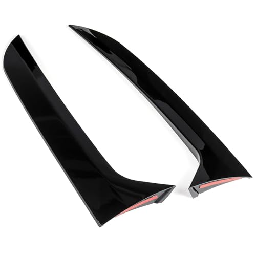 Alerón Lateral de Ventana Trasera para VW Tiguan MK1 2007-2016 Divisor Canard Negro 2 Piezas