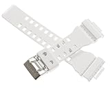 Casio 10347710 Genuine Factory Replacement White Rubber Watch Band fits G-8900A-7 GA-100A-7A GR-8900A-7 GW-8900A-7