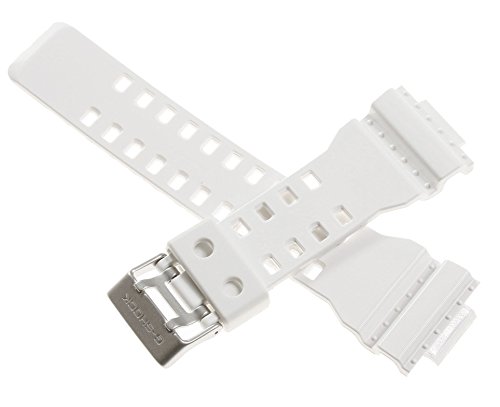 Casio 10347710 Genuine Factory Replacement White Rubber Watch Band fits G-8900A-7 GA-100A-7A GR-8900A-7 GW-8900A-7