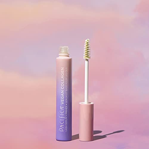 Pacifica Beauty, Vegan Collagen Fluffy Lash Duo, Black Mascara For Volume And Length + Conditioning Lash Serum & Primer, Feathery Full Fashes, Cruelty Free, Pack Of 2 #TOP3
