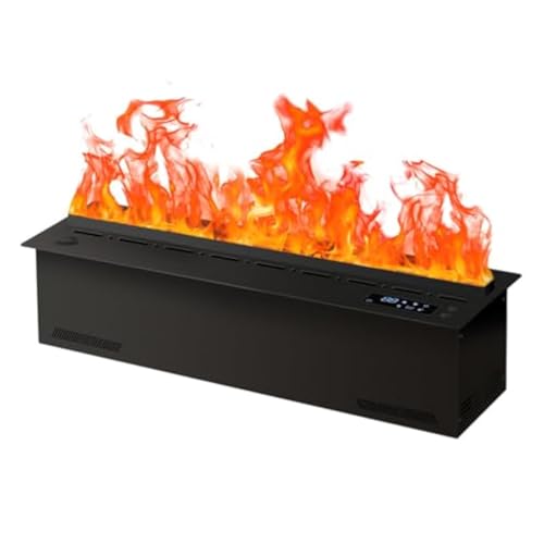 Wasserdampf-Kamin mit realistischer zerstäubter Flamme,...