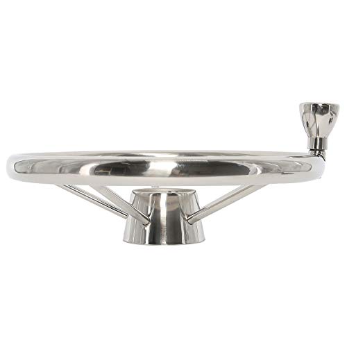 Novelbee 5 Spoke Dia.11" Stainless Steel Boat Steering Wheel With Control Knob And Cap #TOP4