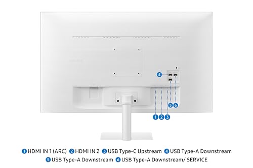 Image of Samsung 32 inch (80 cm) 4K M7 Vision AI Smart Monitor|UHD 3840 x 2160|Smart TV Experience with AI|Type-C|Apple AirPlay|Gaming Bar|Remote|Speakers|Wi-Fi|Bluetooth|AI Picture & Sound|LS32FM701UWXXL|White