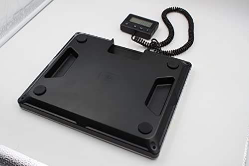 Image of Maxus Shipping Scale 440lb, LCD Digital Postal Scale with Hold and Tare Funtion, Postage Scale for Packages Luggage Post Office Warehouse, Battery and Tape-c Power, Black