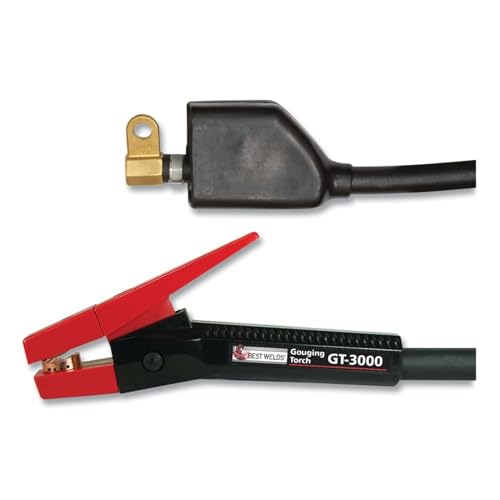 Best Welds Arc Gouging Torch with 10 ft Cable, 600 A, For GT-3000, 3/8 into 5/8 in Flat, 1/8 in to 3/8 in Pointed