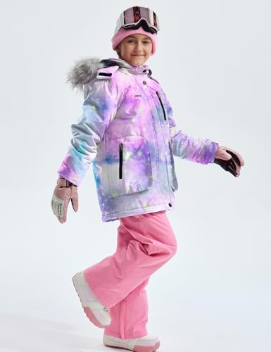 Gemyse Girl'S Winter Waterproof Ski Snow Jacket Hooded Fleece Lined Windproof Coat thumb #3