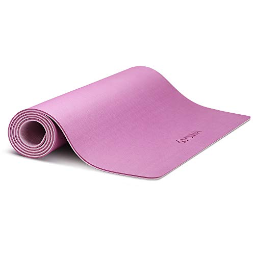 YUNMAI Esterilla de Yoga Antideslizante, Colchoneta de TPE Ecológico Alfombrilla de Doble Cara para Pilates Yoga Ejercicio Meditación Fitness con Bolsa de Almacenamiento, 183 X 61 X 0,6 cm