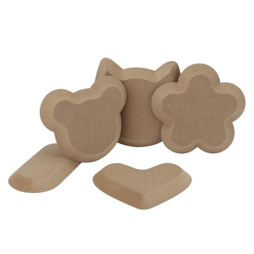 KVMORZE Ceramics Plate Forming Molds, Clay Pottery Molds for Handbuliding, Ceramics Plate Slump Mold, 5 Shapes Various Sizes Ceramic Set for Pottery Tools and Supplies (5)