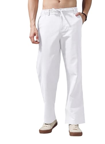 Image of Men's Multi Color Cargo Casual Trousers | Men's Regular Fit Straight Pants | Comfortable Stylish Cargo for Men | Soft Fabric for Everyday Wear, Travel & Office | Linen Cotton Bottom Wear