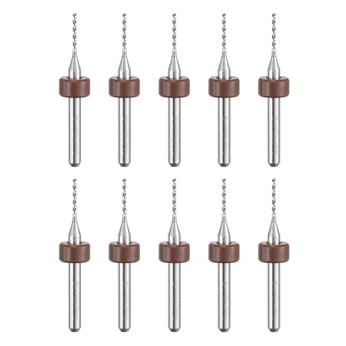 QUARKZMAN Micro Bohrer 0,95 mm Wolframkarbid Drehwerkzeug Schmuck CNC Gravur Print Leiterplatte Mikro Bohrer 1/8 Zoll Schaft 10 Stück