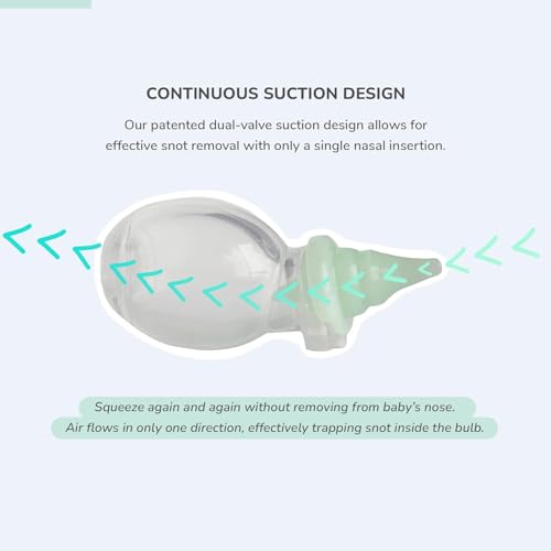 Image of Dr. Rose's Nasal Aspirator for Baby | Pediatrician Patented Dual-Suction Nose Cleaner for Baby (Pack of 2, 2, Count)