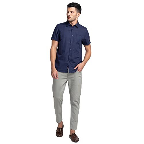 Image of Being Human Beige Cropped Fit Chinos for Men Clothing