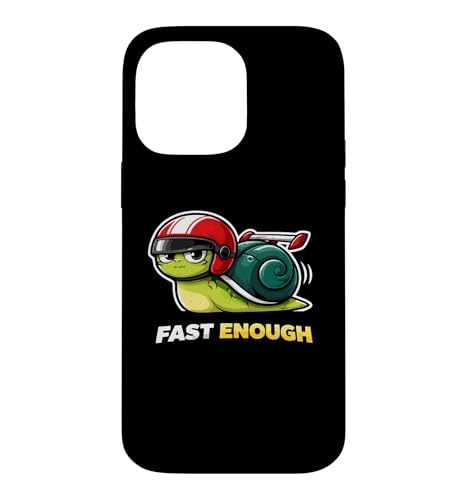 Fast Enough Racing Snail �ʔ����}�X�R�b�g�O���t�B�b�N �X�}�z�P�[�X iPhone 14 Pro Max �p