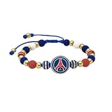 Adjustable Bracelet with Stainless Steel Beads and Neoprene | Sporty Design Inspired by the Colors of Paris Soccer | Unisex Bracelet, Rust-Resistant and Durable, Ideal for Soccer Fans and Sports Gifts | Accessory Inspired by the City of Saint – Germain