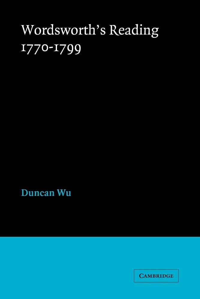 Amazon | Wordsworth's Reading 1770-1799 | Wu, Duncan | 19th Century