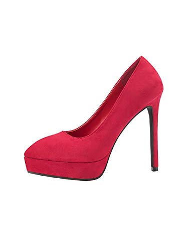 GXY Zapatos de tacón Alto Atractivos de Mujer Tacones Altos Zapatos de Gamuza Zapatos Impermeables Plataforma de Mujer Estilete Boca Baja Zapatos de Mujer Delgada Cover