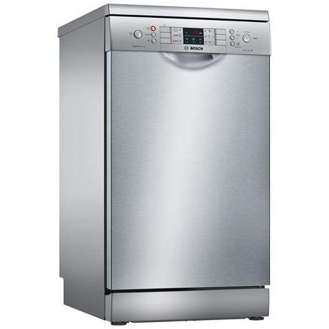 Bosch Serie 4 SPS46II07E lavavajilla Independiente 9 cubiertos A++ - Lavavajillas (Independiente, Estrecho (45 cm), Plata, Acero inoxidable, Botones, 1,75 m)