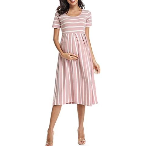 BBHoping Striped Maternity Dress Cover