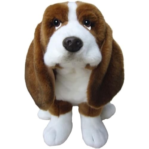 Basset Hound Plush Toy Dog Plushie Can Be Personalized & Customized With An Engraved Tag, Collar and Stunning Gift Wrap