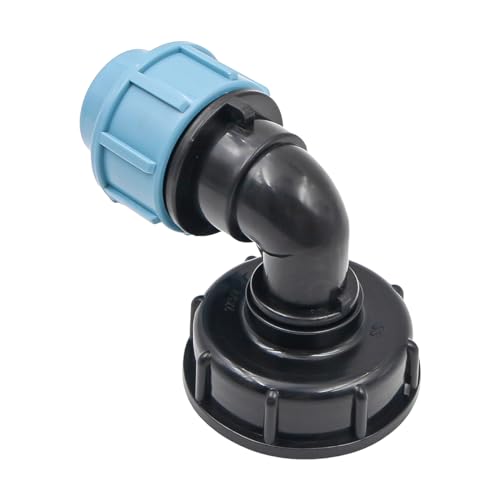 Tiardey Tank Thread Connector, 25mm Water Pipe Fittings Elbow Outlet S60x6 Adapter Made for Home Garden and Backyard Use - Image 4