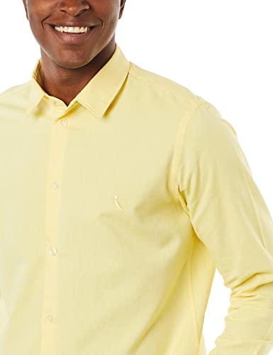 Camisa Ml Pf Oxford Color, Reserva, Masculino, Amarelo Claro, GGG