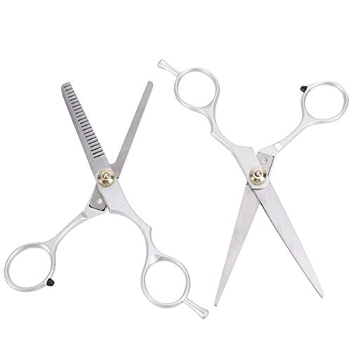 FRCOLOR Tesoura De Corte De Cabelo 5. 5 Polegadas Desbaste Tesouras Dentes 6 Polegadas Professional