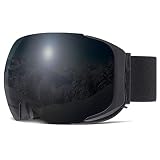 COPOZZ Skibrille, Snowboardbrille mit wechselgläsern, 100% UV-Schutz Schneebrille Skibrille für Brillenträger, Kompatibler Helm Skibrille für Damen Herren Jungen und Mädchen