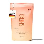 SHEKO Collagene Idrolizzato Premium 450g - Natural Bioactive Collagen Powder - Peptidi di tipo 1, 2, 3 - Collagene in polvere - Qualità purissima - Solubilità ottimale - Proteine in polvere