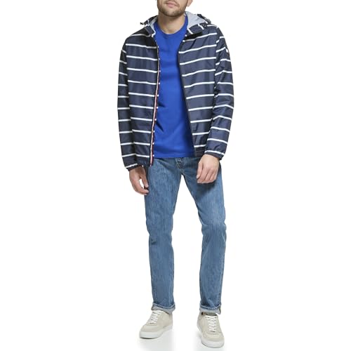 Image of Tommy Hilfiger Men's Simple Hooded Rain Jacket
