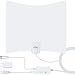 HDTV Antenna, 2020 New Indoor Digital TV Antenna 130 Miles Range with Amplifier Signal Booster 4K Free Local Channels Support All Television