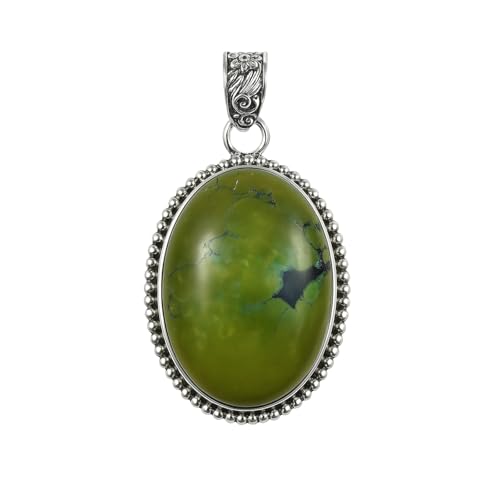 Collier Turquoise Véritable Argent - Le Pendentif Ethnique de vos Étés