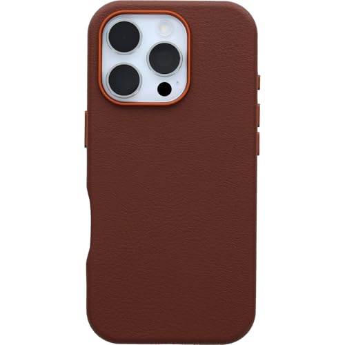 OtterBox iPhone 16 Pro Symmetry Series Cactus Leather for MagSafe - Rich Adobe Brown