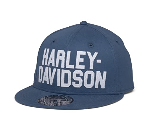 Harley-Davidson Gorra de béisbol para hombre, gorra de béisbol, gorra de motorista, gorra de moto, gorra de béisbol Kappy Merchandise Azul, L