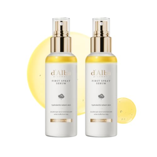 d'alba First Spray Serum con Trufas Blancas, Cuidado de la piel vegano, niebla facial hidratante para todo tipo de piel, sin tensioactivos, spray multifuncional skincare coreano (100ml) (200ml)
