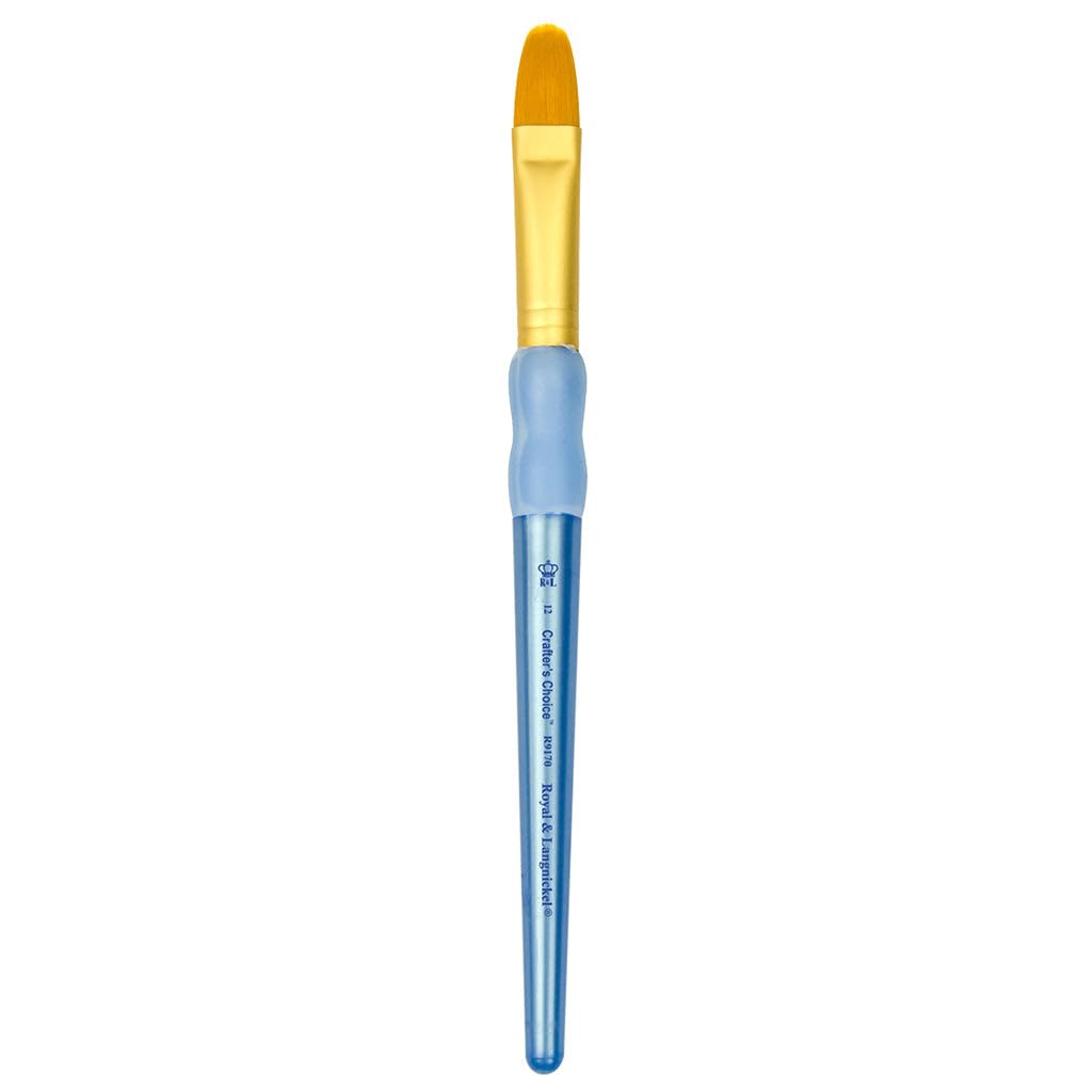 Royal Brush Crafter's Choice - Pincel de Taklon (tamaño 6), Color Dorado
