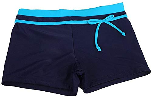 Proallo Little Girls' Summer Swimwear Two Piece Boyshort Tankini Kids Swimsuit (12-13 Years, Blue) #TOP3