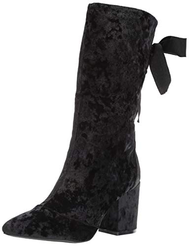 Penny Loves Kenny Women's Trace Fashion Boot, Black Crushed Velvet, 8.5 Medium US