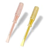 2 Pcs Screwdriver for Love Bracelet, Titanium Steel Mini Screw Driver, Bracelet Repair Screwdriver, with Non-slip Handle, Gold + Rose Gold