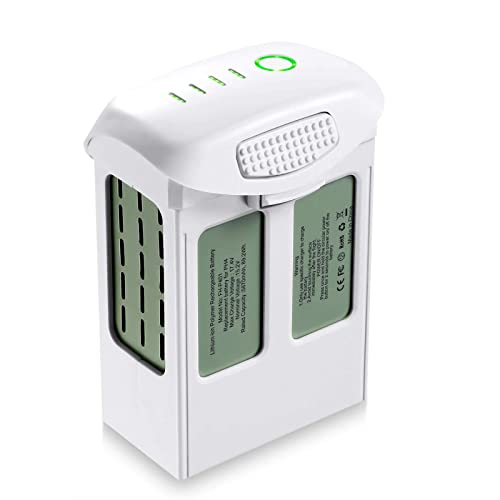 [Informazioni sul prodotto ]Tipo di batteria: Batteria Li-polimero; Tensione: 15,2V; Capacità: 5870mAh; Potenza: 89.2Wh. Compatibilità: DJI Phantom 4, Phantom 4 Pro, Phantom 4 Pro Plus, Phantom 4 Advanced, Phantom 4 Pro/Pro+ Obsidian Edition, Phantom 4 Pro V2.0 e caricabatterie originale Phantom 4.