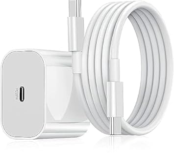 Image of Original 20W PD Charger Compatible for Original 20W PD Fast Type C Wall Charger with Charging Cable Compatible with 15 /15 Plus Pro Max /15 Pro Max /15 Mini /(Type C) (DP87)