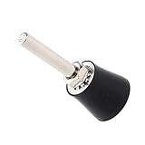 Schwere Gummiauflage, Aluminiumkern mit vernickeltem, abnehmbarem Stahlschaft