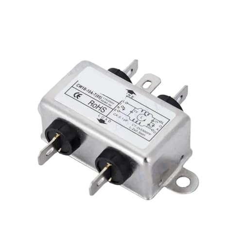 Filtro EMI de potencia CW1B-10A-T de 10A y conectores de 115V a 250V para red de 50/60Hz