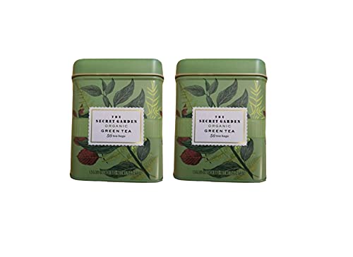 The Secret Garden USDA Organic Green Tea, 50 tea bags (Pack of 2)
